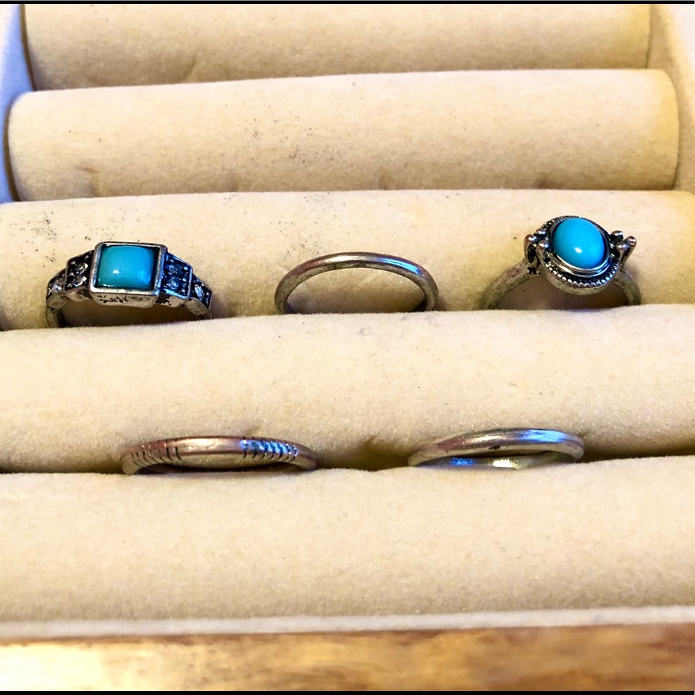 Turquoise Ring Set - Picture 2 of 2